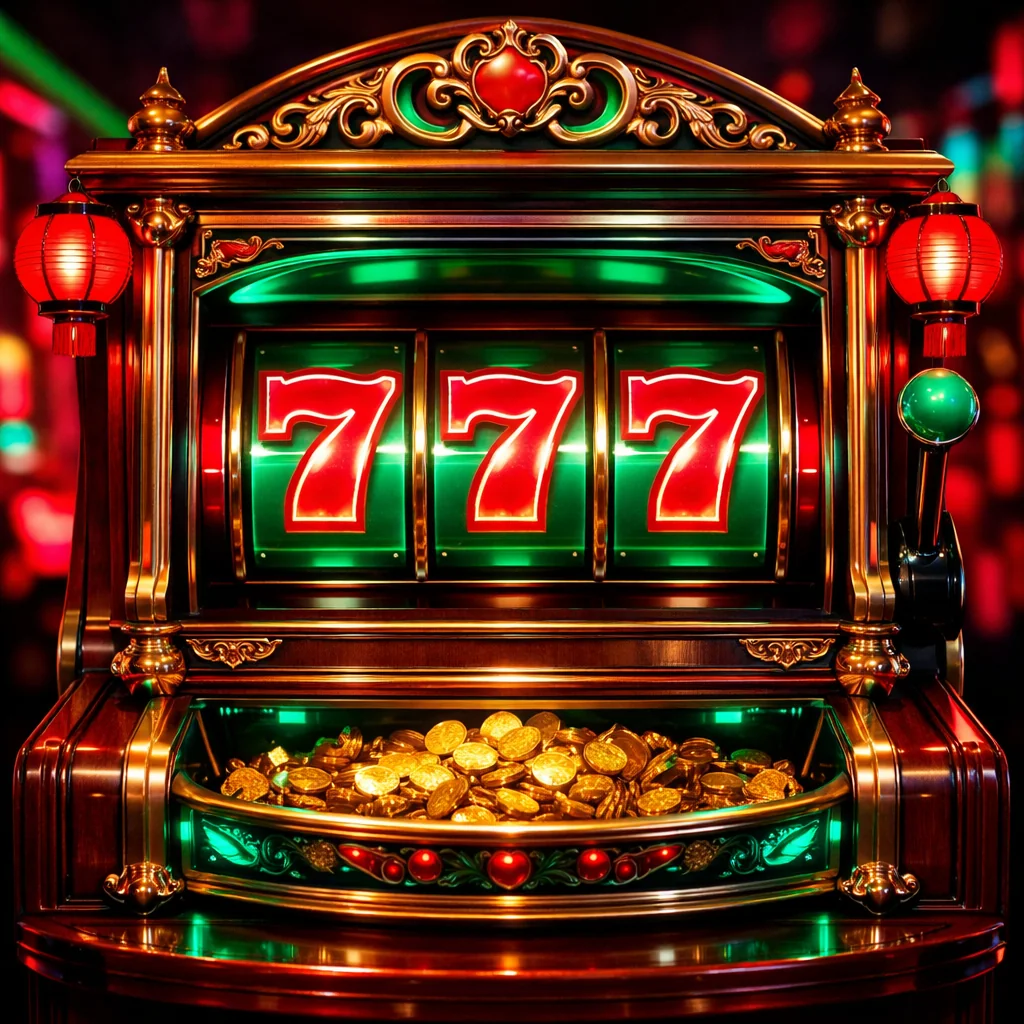 Neon slot machines in Shinjuku-stijl casino